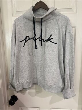 Women’s Pink by Victoria’s Secret cowl neck sweatshirt with drawstring size XL
